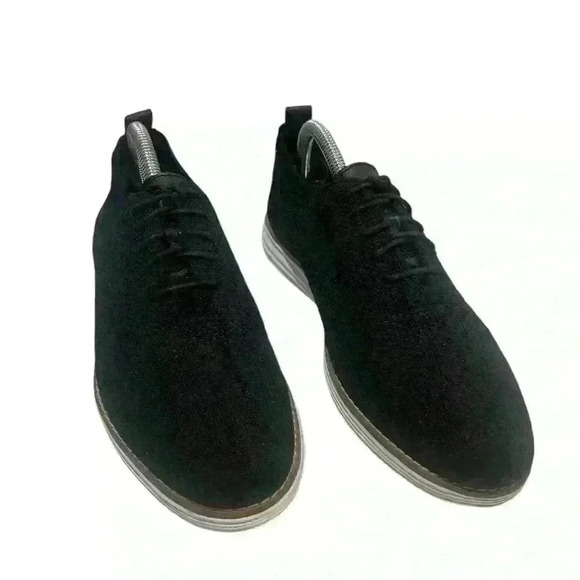 Cole Haan Grand  Stitchlite Flyknit Wingtip Oxford Shoe Black Womens 9 B - Picture 2 of 9